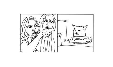 Woman Yelling at Cat Meme Digital Art by Evie Eddins - Pixels