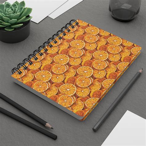 Oranges Spiral Bound Notebook Oranges Gifts Oranges Inspired Birthday