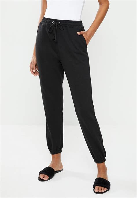 Oversized 90s Jogger Black Missguided Trousers