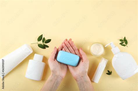 soap for hand washing, hygiene and cleanliness of hands Stock Photo ...