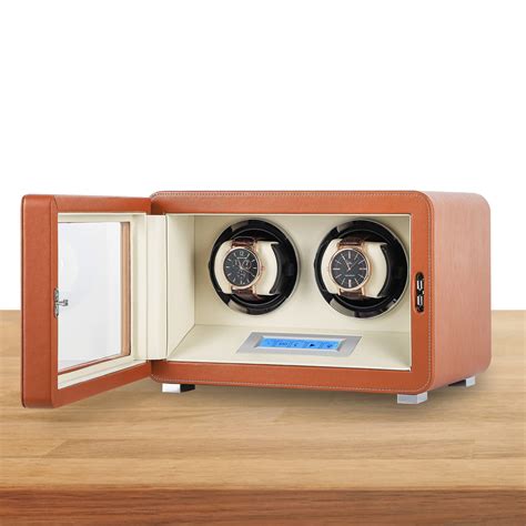 Newtry Automatic Watch Winder Touch Screen Double Watch Winder Display