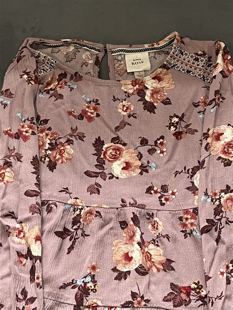 Knox Rose Blouse Large Floral Rose Boho Festival Top Gem