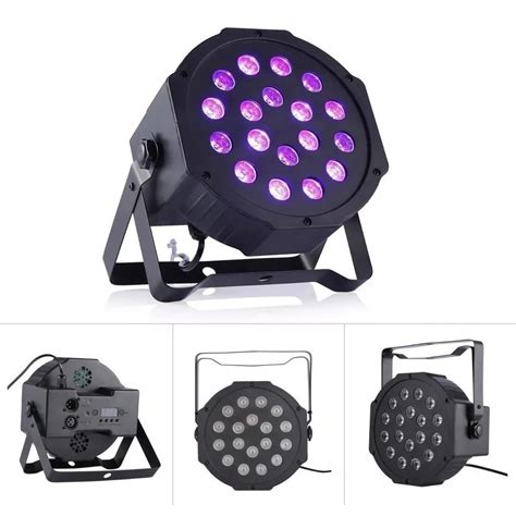 Proton Tacho Luz Negra Uv 18 Led Dmx Audioritmico Calidad NIXOSHOP