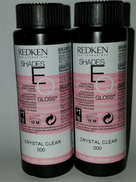 Redken Shades EQ 000 Crystal Clear Color Gloss X 2 EBay