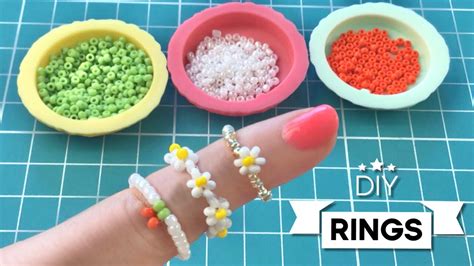 Beaded Rings Tutorial Daisy Ring And Cherry Beaded Ring How To Make