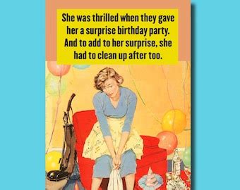 Funny Rude Birthday Card For A Woman Etsy