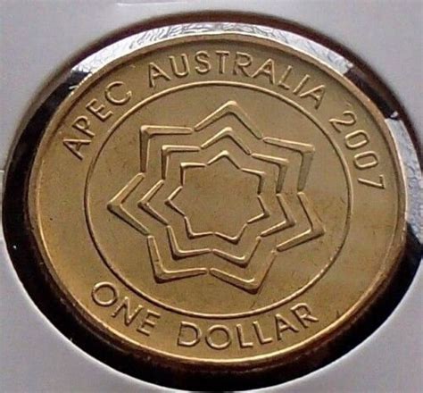 Apec Australia One Dollar Uncirculated Coin Elizabeth Ii Ex