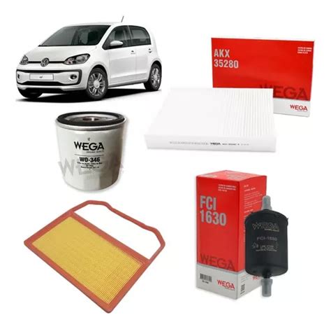 Kit 4 Filtros Vw Up 1 0 Wega