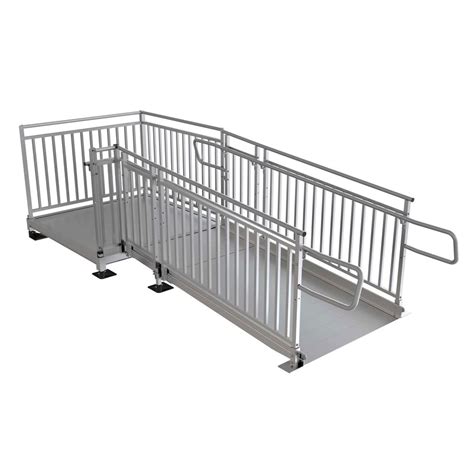 8 X 4 Ez Access Modular Ramps With Picketed Handrails Discount Ramps