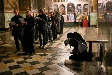 Frohe Ostern Orthodoxe Kirche Feiert Osterfest Welt VOL AT