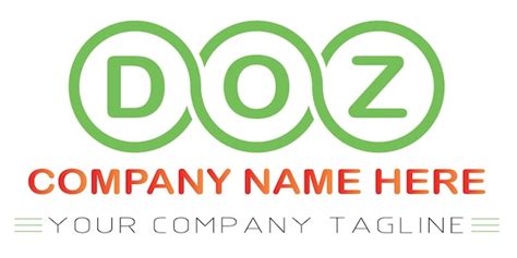 Premium Vector Doz Letter Logo Design