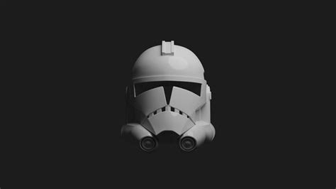 CLONE TROOPER HELMET PHASE 2 ANIMATED - CLONE WARS 3D model 3D ...