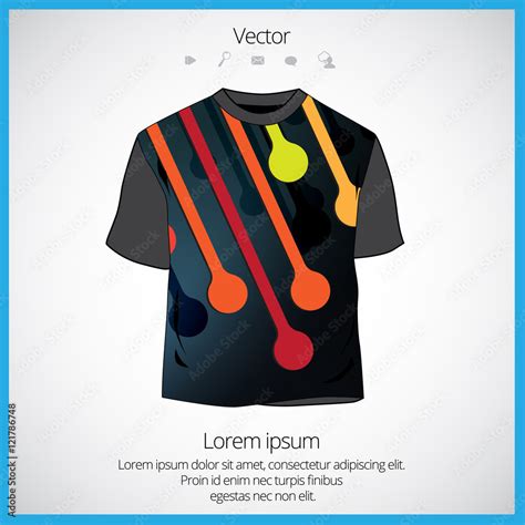 Vector t-shirt design template Stock Vector | Adobe Stock