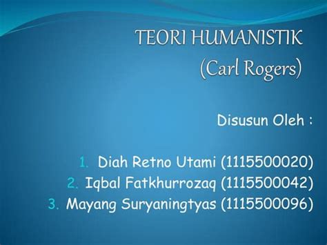 Teori Humanistik Carl Rogers