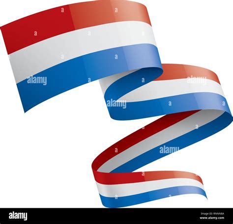 Netherlands Flag Vector Illustration On A White Background Stock