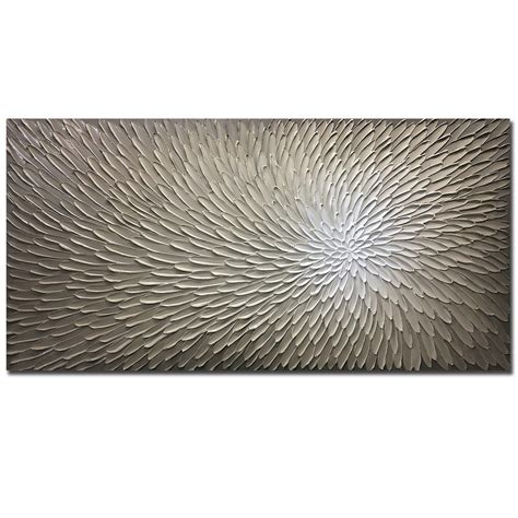 AMEI Art 24X48Inch Hand Painted Acrylic Wall Art Abstract Knife 3d Oil