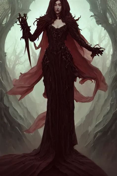 Beautiful Vampire Queen Clothing Made Of Souls Stable Diffusion