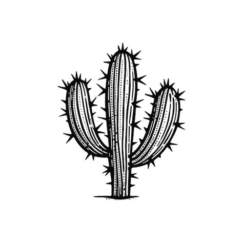 Premium Vector Hand Drawn Cactus Doodle Mexican Nopal Vector