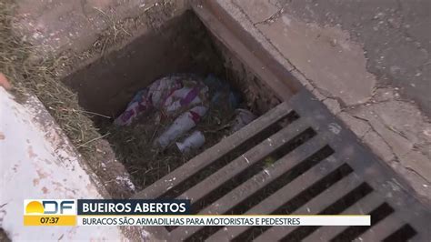 V Deo Bueiros Abertos No Eixo Monumental S O Armadilhas Para