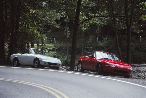 Rock ‘n Roll Mazda Mx 5 Miata Versus Lotus Elan Remember Road