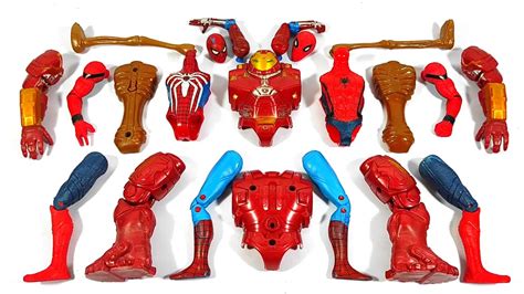 Assemble Toys Hulk Buster Vs Miles Morales Vs Spider Man Vs Siren Head