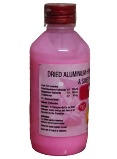 Dried Aluminium Hydroxide Magnesium Simethicone Suspension Syrup