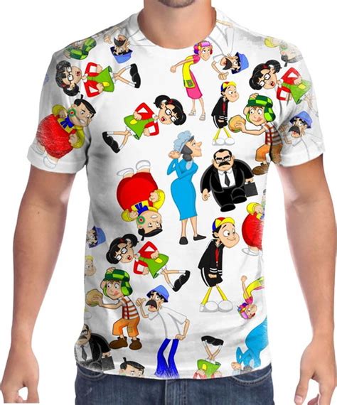 Camisa Camiseta Turma Do Chaves Estampa Total Ch Elo