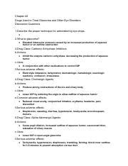 Understanding Drugs For Glaucoma And Eye Disorders Course Hero