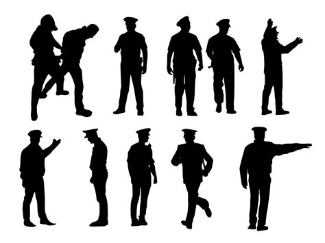 Police Woman Silhouette