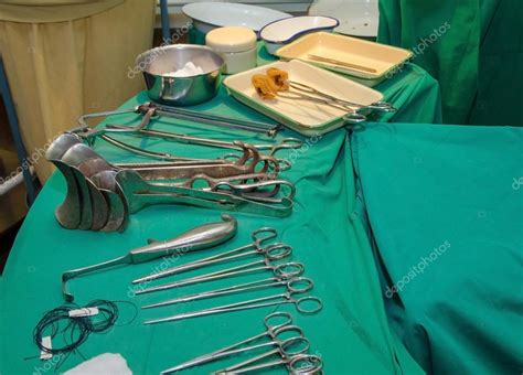 Surgeon and old surgical tools — Stock Photo © casanowe1 #59332045