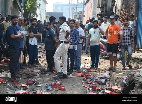 Gurugram India June 22 Members Of Haryana State Disaster Response Force Sdrf Firefighters