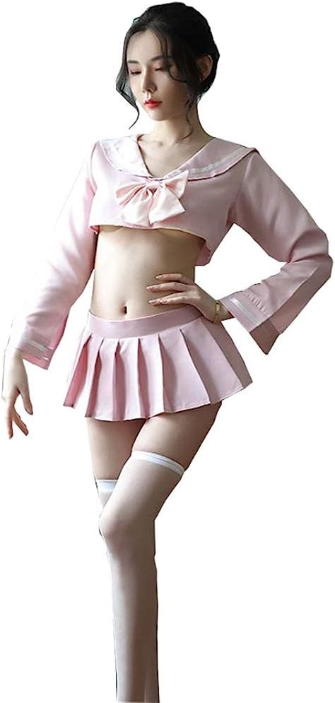 Buy Sinmiuanime Women Lingerie Sexy Schoolgirl Sailor Uniform Lolita