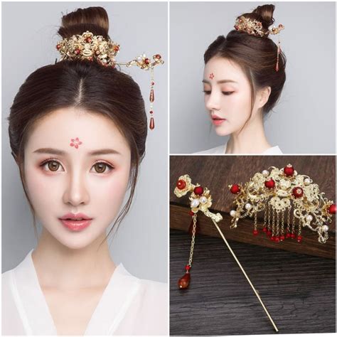 Jual Chinese Hair Accessories Hiasan Sanggul Gaya China Traditional