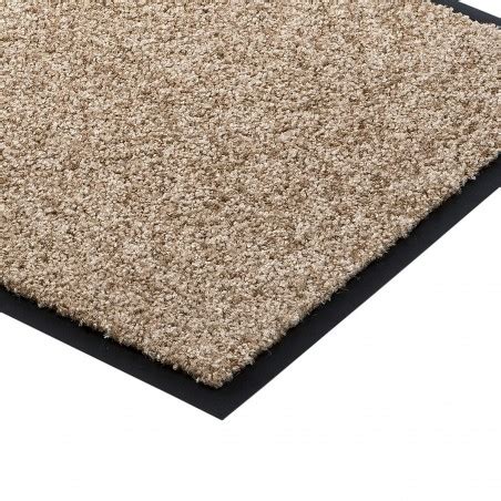 Paillasson Marron Clair Uni Lavable En Machine Par Tapis Chic Collection