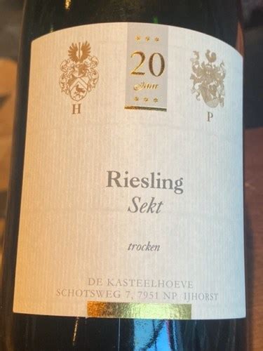 De Kasteelhoeve Riesling Sekt Trocken Vivino US