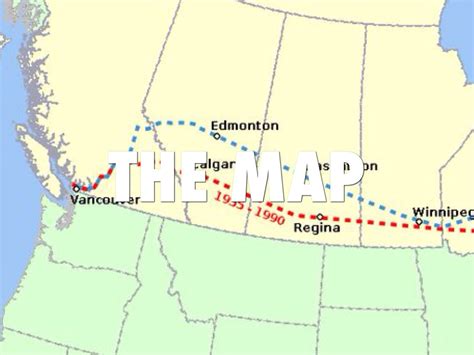 Trans Canadian Railway Map