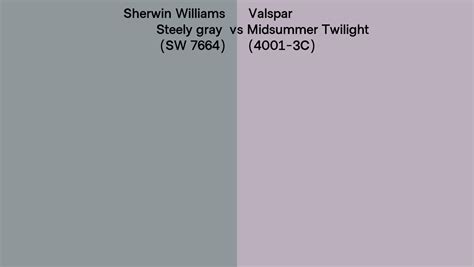 Sherwin Williams Steely Gray Sw Vs Valspar Midsummer Twilight