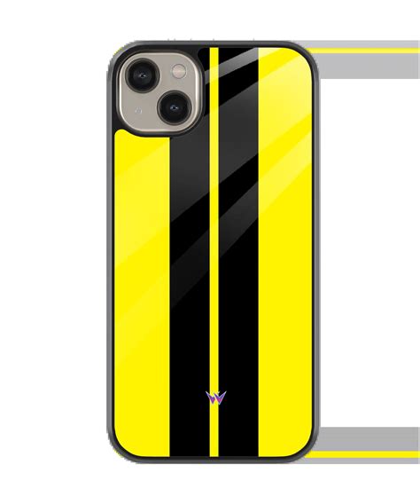 Bumblebee Stripes Glass Case | WRAPSTORE