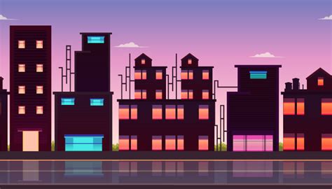 2d City Game Background