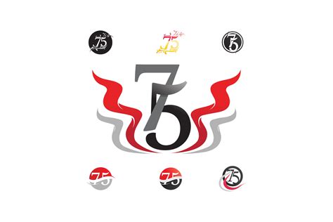 75 Number Logo Design and Vector Graphic by anggasaputro4489 · Creative Fabrica