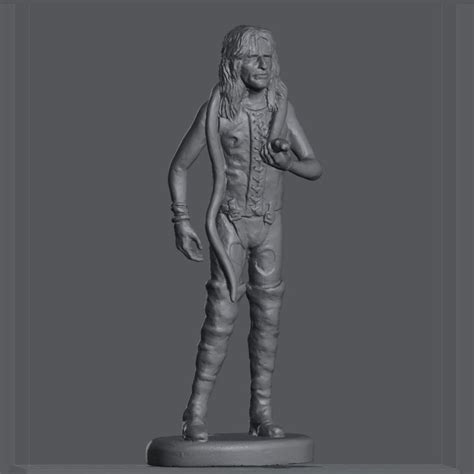 3D Printable Alice Cooper with Snake by Sanny Campbell