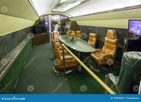 Elvis Presleys Private Airplane Dining Room Editorial Photography ...