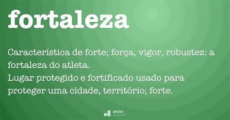 Significado Da Palavra Fortaleza