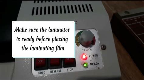 How To Use Quaff Laminating Machine Basic Laminating Method Hot