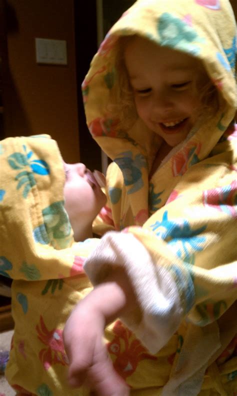 Fun With Morgan And Avery Bathrobes And Hugs