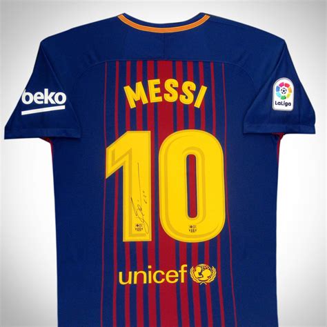 Lionel Messi // Signed Barcelona Jersey (Without Frame) - Signed Sports ...