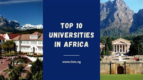 Top 10 South African Universities