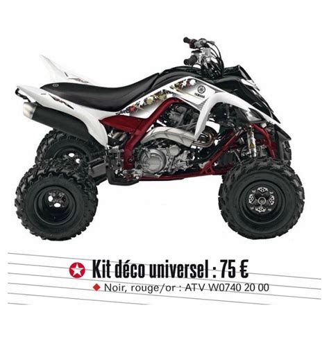 Achat Kit Deco Universel Quad Raptor Noir Roug Yamaha Planet Racingfr