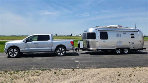 F-150 Lightning Towing Test Shows Range When Pulling Camper Trailer