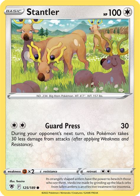 Stantler 125 189 Wert Bild Künstler Seltenheit Pokemonkarte de